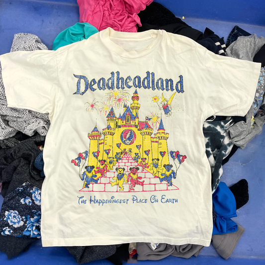 DEADHEADLAND VINTAGE WHITE WASHED T-SHIRT